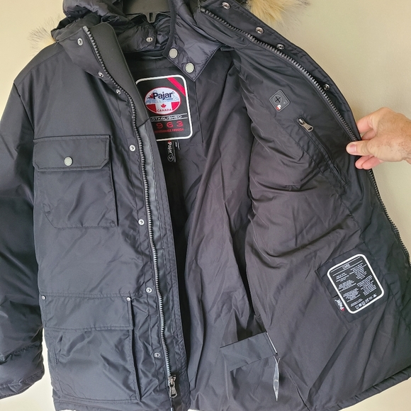 Pajar Black winter parka - Picture 4 of 6